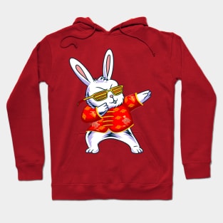 Dabbing Rabbit Year of the Rabbit 2023 Chinese New Year 2023 Hoodie